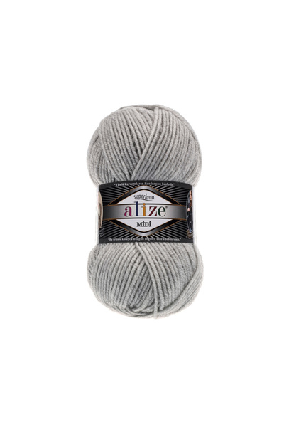 Alize 5 Adet Midi Alize Süperlana Midi Orta Kalın Yünlü İplik 100 gr. 170 mt.208