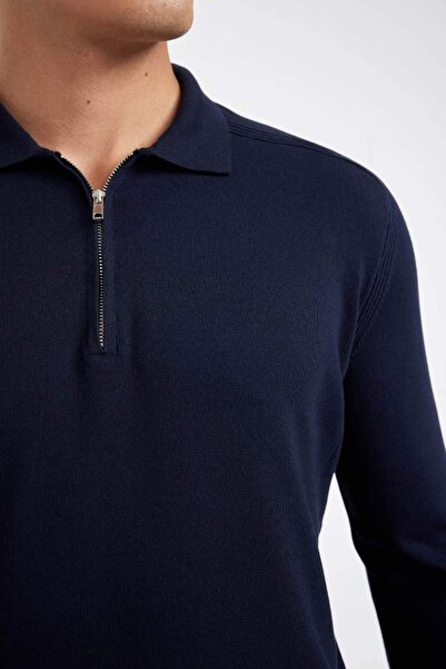 DeFacto Men's Sweater D0621Ax/Nv135 Navy