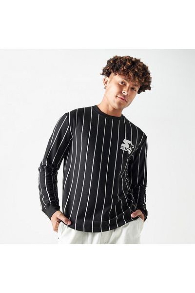 Starter Logo Print Sweatshirt with Long Sleeves