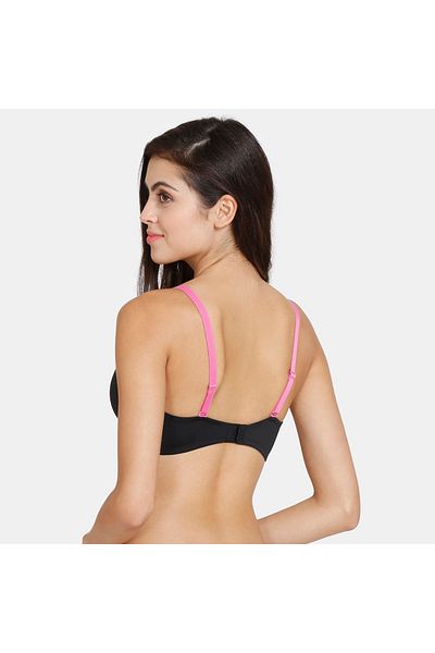 Zivame Wired Padded T-shirt Bra with Adjustable Straps