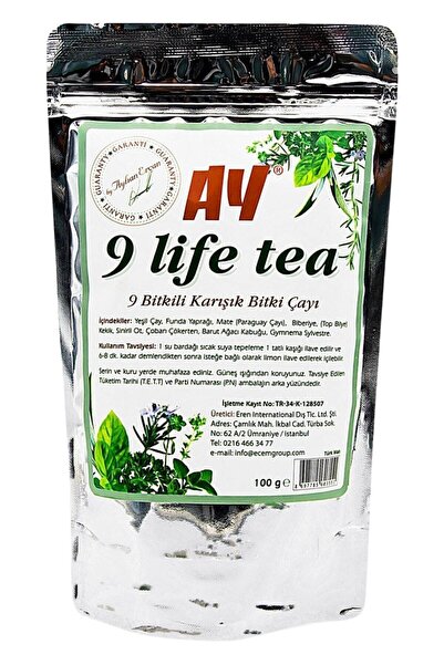 Ay 9 Life Tea 9 Bitkili Karışık Bitki Çayı 100 G