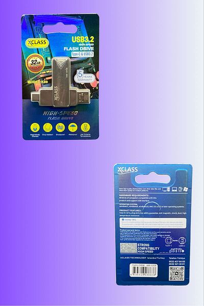 XCLASS 32 Gb Type C and USB Flash Memory Otg Dual Input 3.0 2in1