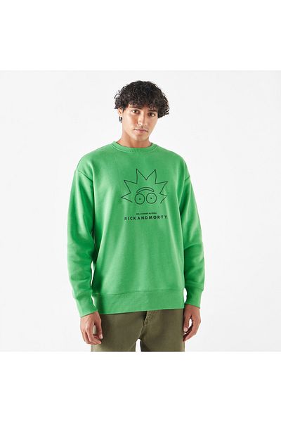 SP Characters Rick And Morty Print Sweatshirt With Long Sleeves