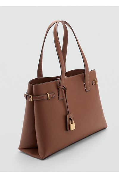MANGO Woman Ziplock Shopper Bag - Comfortable Design