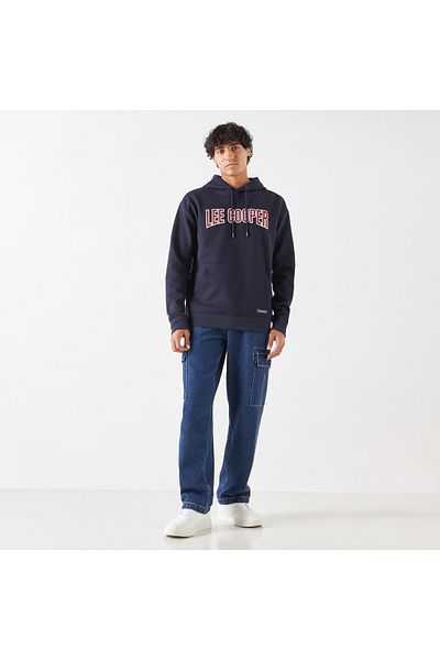 Lee Cooper Logo Detail Hoodie With Kangaroo Pocket