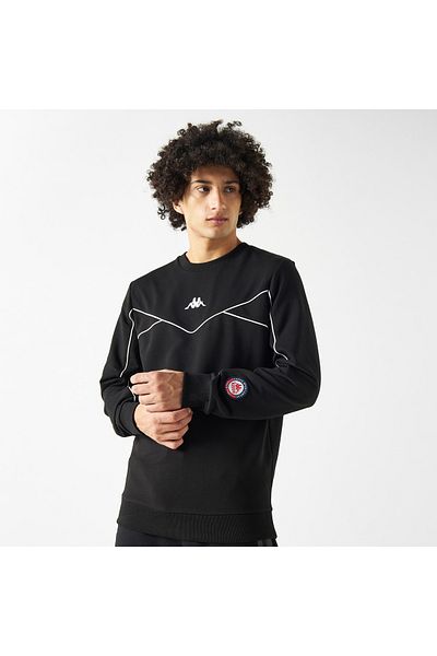 Kappa Logo Embroidered Sweatshirt with Long Sleeves