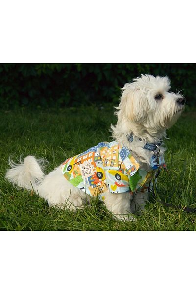Oli and Lui New York Patterned Dog Shirt