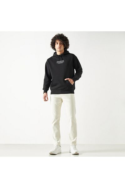 SP Characters Attack on Titan Print Hoodie with Long Sleeves and Kangaroo Pocket