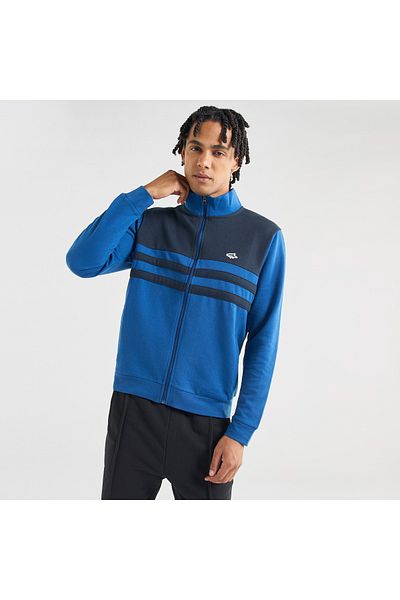 FAV Panelled Sweatshirt with Long Sleeves and High Neck