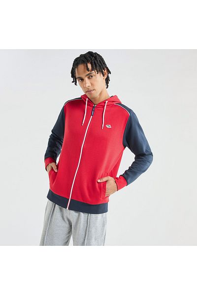 FAV Colourblock Long Sleeves Hoodie with Zip Closure