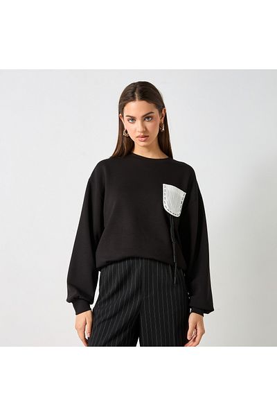 2Xtremz Applique Detail Sweatshirt with Long Sleeves