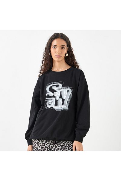 SP Characters SmileyWorld Print Sweatshirt with Long Sleeves