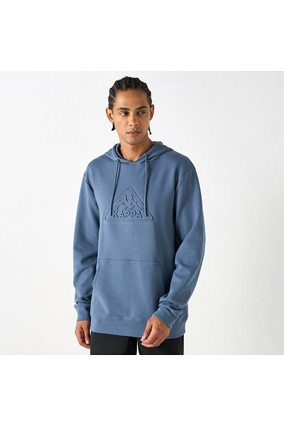 Kappa Embossed Sweatshirt with Long Sleeves and Pocket