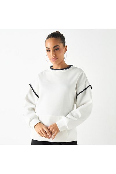 2Xtremz Textured Sweatshirt with Long Sleeves
