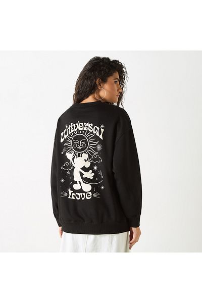 SP Characters Print Sweatshirt with Long Sleeves