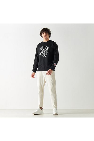 SP Characters All-Over National Football League Print Sweatshirt with Long Sleeves