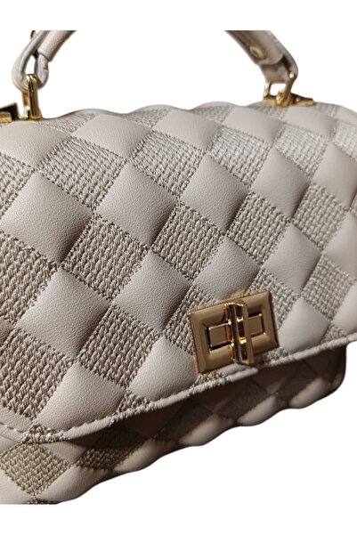 Senna Collection Cusătură foarte elegantă, cu tiv matlasat, atât geantă de mână, cât și geantă de cruce