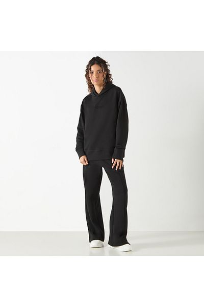Kappa Logo Embossed Hoodie with Long Sleeves