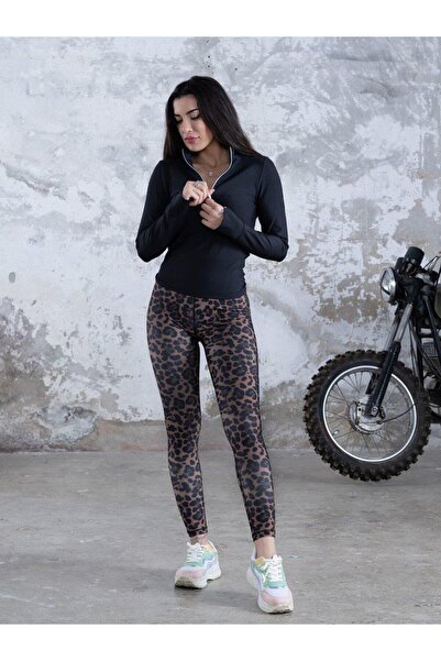 Bugasy Kadın Leopar Desenli Tayt