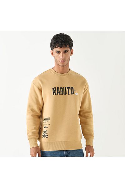 SP Characters Naruto Print Sweatshirt With Long Sleeves