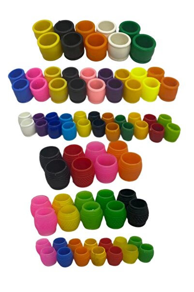 RoyalFarmVet Güvercin Ayak Takımı (Renkli Takım) 25 Çift (50 Adet)