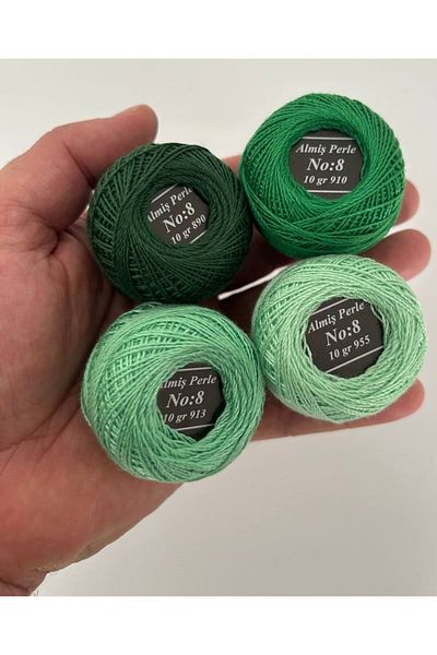 ALMİŞ Alış Perle Etamin-Cross Stitch 40 Thread Set (10 Gr-No:8)