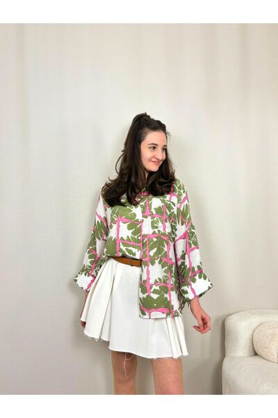 Butik Pleated Gabardine Skirt