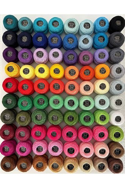 ALMİŞ Alış Perle Etamin-Cross-Stitch 80 Thread Set (10 Gr-No:8)