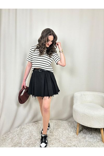 Butik Fusta plisata din Gabardina
