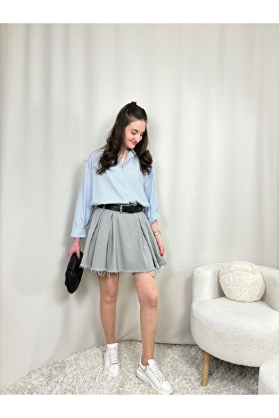 Butik Fusta plisata din Gabardina