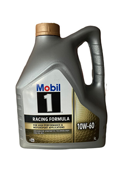 Mobil 1 10W-60 RACING FORMULA 4 LİTRE MOTOR YAĞI YENİ FORMÜL ÜT:2025