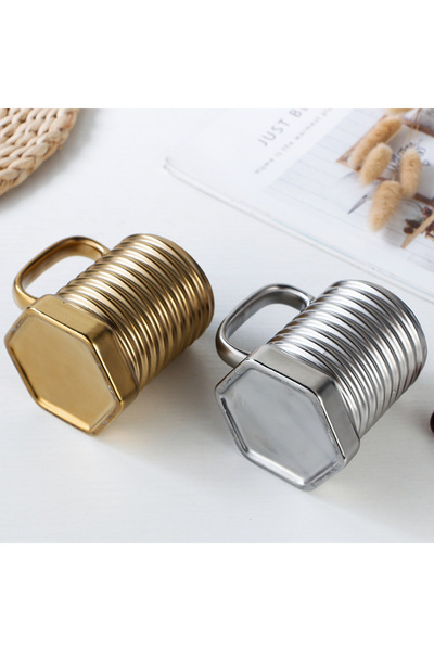 Livava كوب فيدا سيراميك، فضي، 10×7