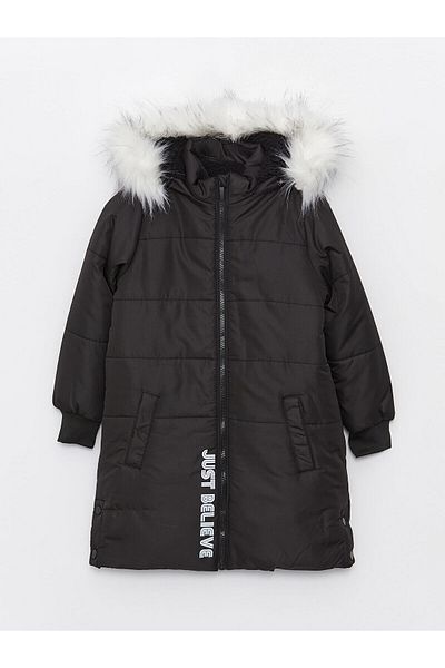 LC Waikiki Lcwk Mädchenmantel mit Kapuze