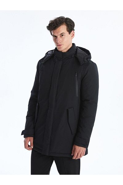 LC Waikiki Ανδρικό παλτό με κουκούλα SOUTHBLUE Standard Fit