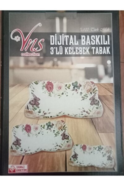 VNS 3' lü kelebek tabak