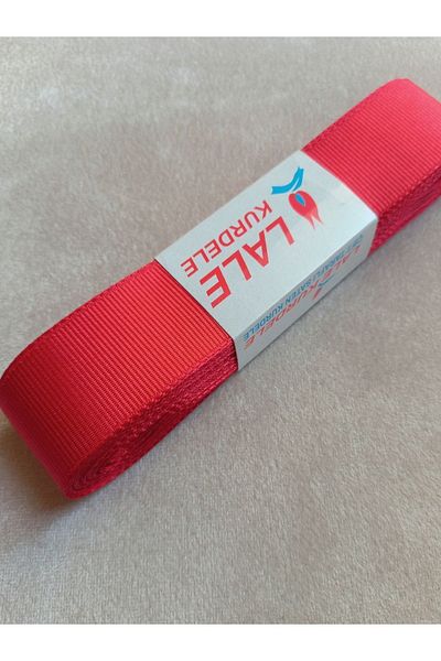 yörük tuhafiye 10 Meters Red Grosgrain Ribbon - 3 cm One Ball