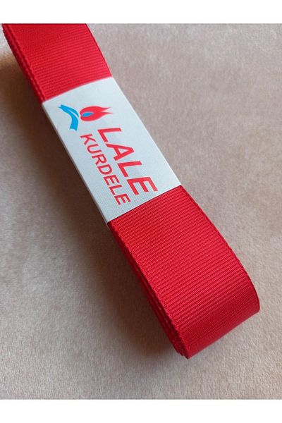 yörük tuhafiye 10 Meters Red Grosgrain Ribbon - 3 cm One Ball