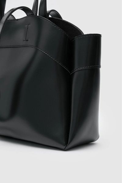 BAGzy Higgs Leather Black Shoulder Bag