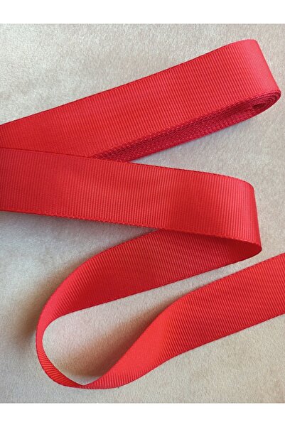 yörük tuhafiye 10 Meters Red Grosgrain Ribbon - 3 cm One Ball