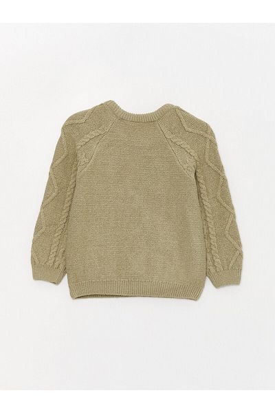 LC Waikiki Lw - Crew Neck saját mintás kisfiú kötött pulóver