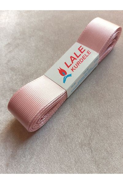 yörük tuhafiye 3 cm 10 Meters Powder Pink Grosgrain Ribbon - One Ball