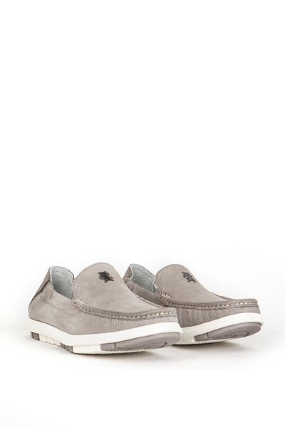 MARCOMEN Men's Gray Airbag Sole Comfort Casual Leather Shoes - 19600 Model