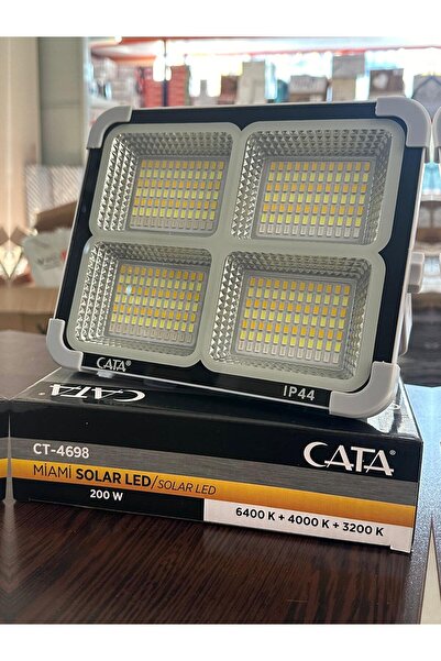 Cata Ct-4698 Taşınabilir Şarjlı Solar Projektör (200W)