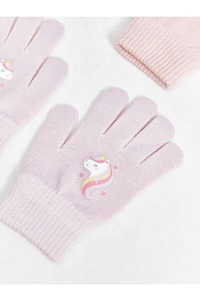 LC Waikiki Lw - Printed Baby Girl Gloves Set of 2