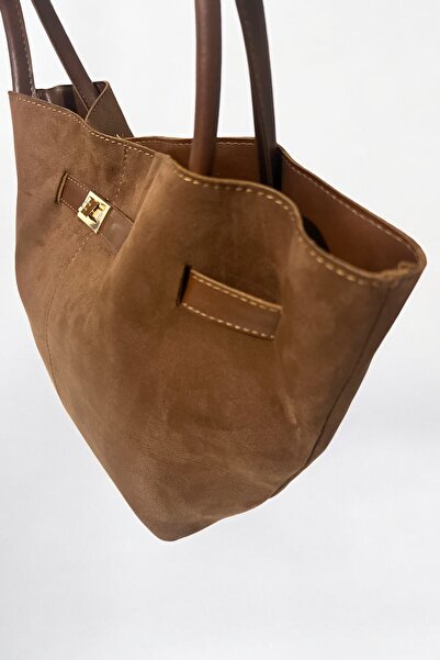 KISCHE Large Size Suede Tote Shoulder Bag - Pera Women's Pinterest Bag