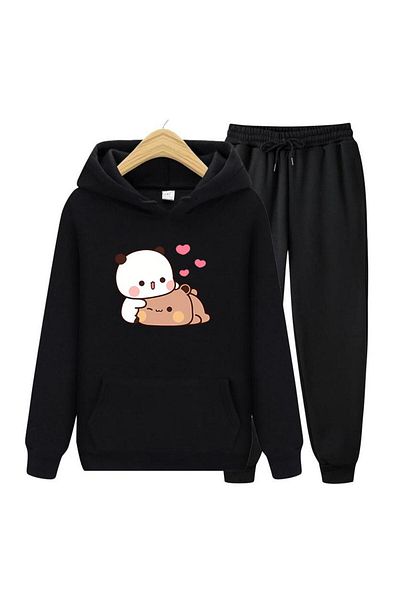 Frisson Σετ φόρμας Oversize Hooded - Φούτερ και Jogger