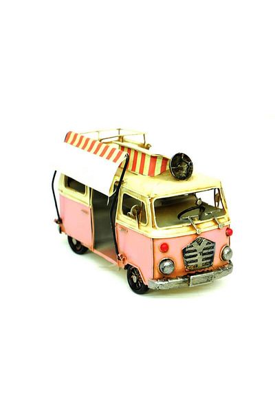 ECOME Vintage Gift with Decorative Metal Minibus Frame and Awning