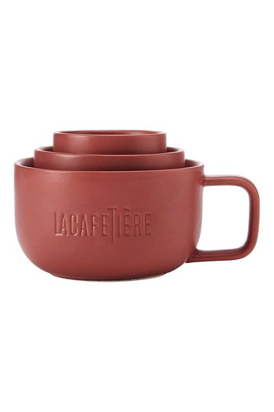 La Cafetiere 3-Piece High Quality Porcelain Family Mug Set