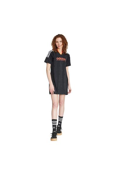 adidas Rochie tricou jacquard cu 3 dungi Tiro Cut