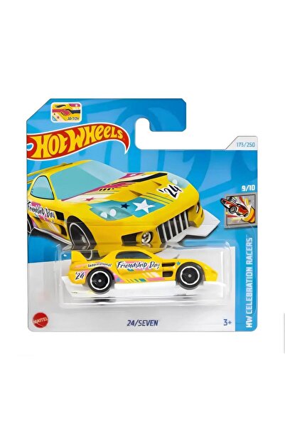 HOT WHEELS سيارات فردية 24/سبعة أصفر